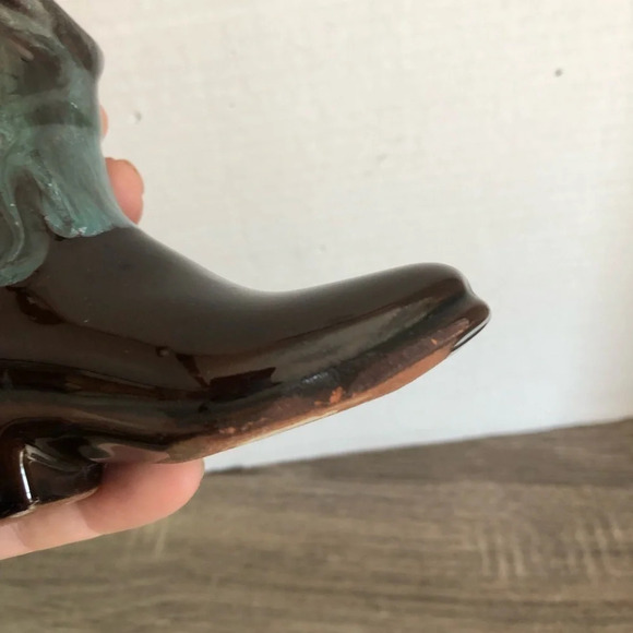 Vintage Drip Glaze  Cowboy Boot - Picture 6 of 11